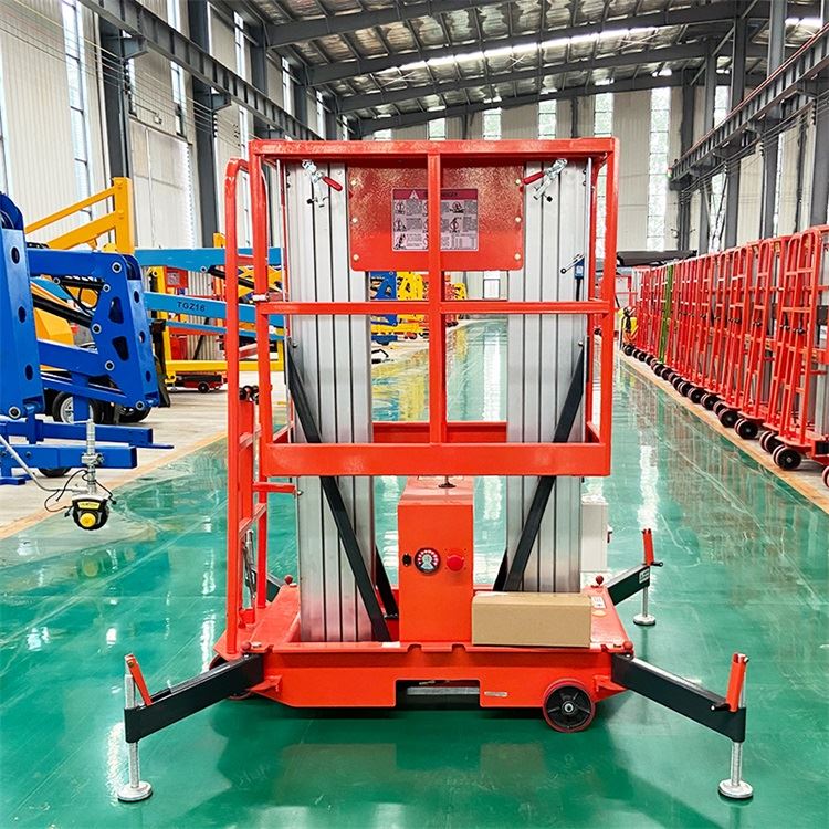 Angkat Menegak Tiang Berganda Aluminium