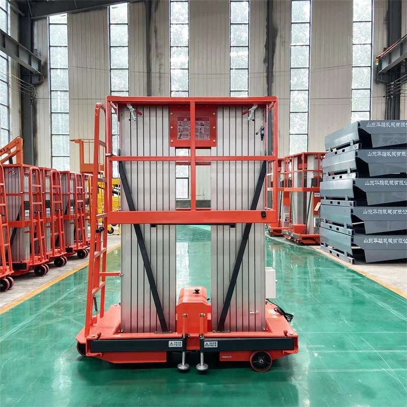 Double Mast Aluminum Alloy Lift For Warehouse factory